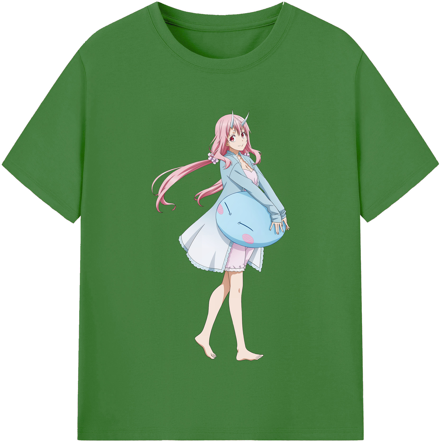 （画像用） 転スラ Regarding Reincarnated to Slime レディースカジュアルプリントTシャツ（綿100％）